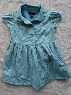 babyGAP ベビーギャップ 花柄 ワンピース 12-18mブルー