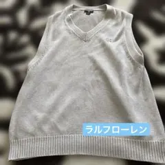 POLO JEANS CO. ラルフローレン ニットベスト グレー XL