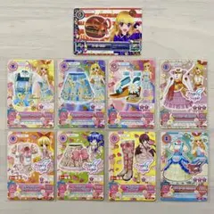 アイカツカード　星宮いちご　プロモ9枚　花がらアクアレース　エンジェリーシュガー