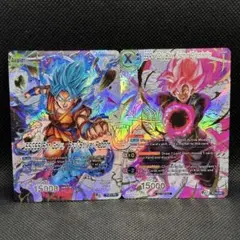 ドラゴンボール超 海外 孫悟空 VS ゴクウブラック 箔押し有り プロモ 英語