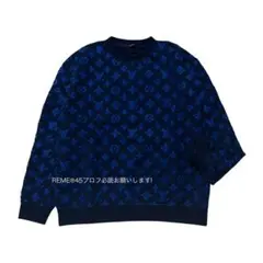 正規品 ルイヴィトン フルモノグラム ジャカード クルーネック ニットトレーナー
