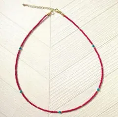 ♡ビーズアクセサリー♡n158ビーズネックレス ♡細め♡