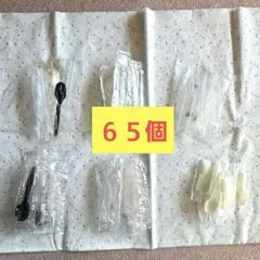 使い捨てスプーン 65本セット、デザートスプーン