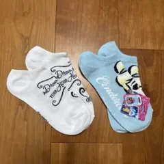シンデレラ ディズニープリンセス 靴下 2足セット