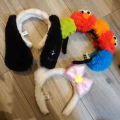 即日発送　ユニバ　USJ セサミストリート カチューシャセット