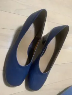 ネイビー プレーンパンプス 24.5cm
