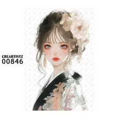 00846 コラージュ素材 12枚 ペーパー/ステッカー CREARTISTZ