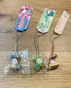 希少　根付　ご当地ハローキティー　大分限定　ストラップ　かぼす　温泉