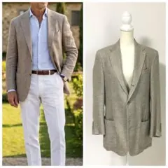 近年美品　Loro Piana ロロピアーナ　ウール　ヘンプ　ジャケットのサムネイル