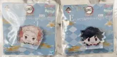鬼滅の刃一番くじ〜受け継ぐ者〜冨岡義勇錆兎みててねアクリッツマスコット2点セット