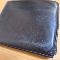 シ*ム様 GUCCI ブラックレザー 二つ折り財布