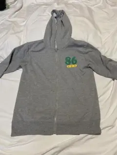 ジップパーカーグレー