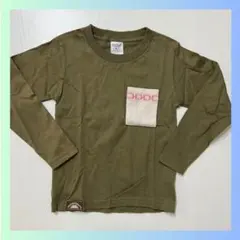 新品　子供服　ロンT　長袖　110cm 刺繍　カーキ　キッズ　トップス　和柄