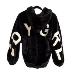 ZIDDY ジディ ファーブルゾン ジャケット ブラック ボア アウター F