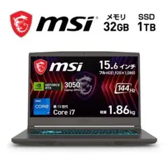 美品 MSI THIN 15 ゲーミングノートPC 高性能 大画面 薄型 軽量