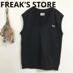 FREAK'S STORE♡the FOX♡Vネックベスト　ブラック