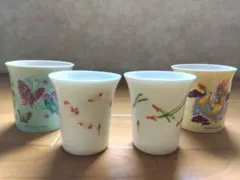 杏露酒　日本酒　ノベルティ 陶器製コップ　猪口　2個✕2セット