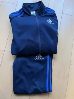 adidas ジャージ上下セット ネイビー/ブルー