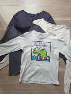 長袖カットソー Tシャツ レディースMサイズ 4枚セット