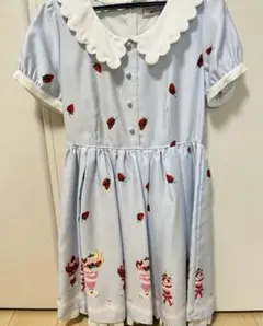 Ank Rouge ストロベリー パフェ柄ワンピース(リボン付いてます)