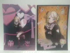鏡音リン　初音ミク　ドンキフェア　トレーディングブロマイド　２種セット