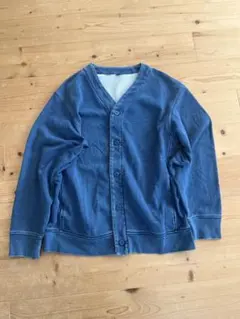 UNIQLO インディゴ スウェットカーディガン