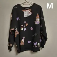 サンリオ　クロミ　総柄　裏起毛トレーナー　Мサイズ
