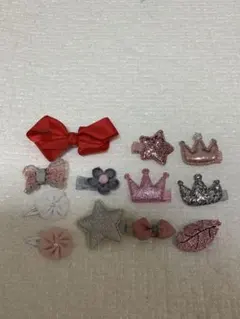 子供用　ヘアクリップ　ヘアピン　12個セット