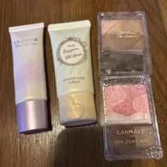 CEZANNE & CANMAKE 化粧下地 チーク クラブ　4点セット
