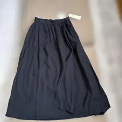 サマンサモスモ　Cross×Linen ブラック ロングスカートのサムネイル