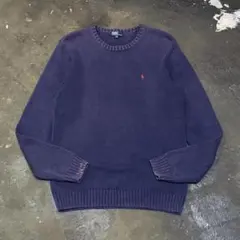 90s Polo Ralph Lauren クルーネックコットンセーター170