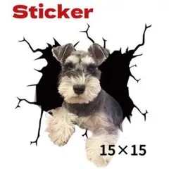 シュナウザー Sticker ステッカー 車用 冷蔵庫 洗濯機 窓