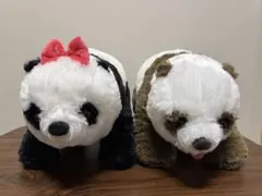 パンダ ぬいぐるみ 2体セット プライズ品 タグ付き