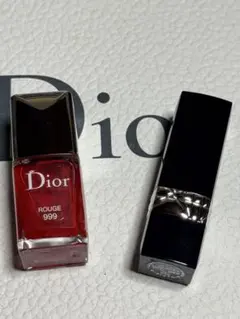 Dior Rouge 999 口紅とネイルポリッシュセット