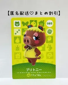 まとめ割あり あつ森 amiiboカード 085 ブリトニー　第1弾　ブタ住民