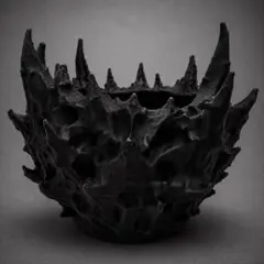 ダークスパイク 3Dプリント植木鉢 作家鉢 塊根植物 内径10cm 3.5号のサムネイル