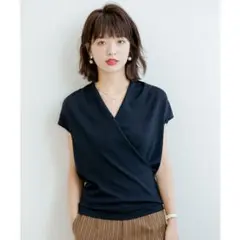 カシュクール風 半袖カットソー セゾンドパピヨンのサムネイル