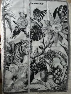 スターバックス限定 上質モノトーンピクニックブランケット