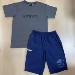 umbro グレーTシャツ ネイビーショートパンツ 160サイズ　２点セット