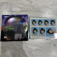 名探偵コナン　服部平次　遠山和葉　おおきな缶バッジ　証明写真　ブラウスタイル