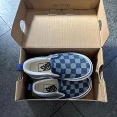 VANS ネイビー グレー スリッポン