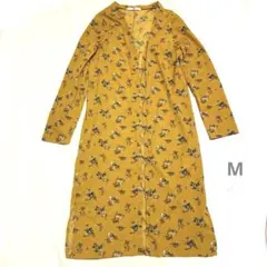 【極美品】大人可愛いを叶える♡ GRL 花柄ワンピース イエロー