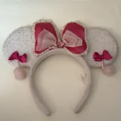 ミニーちゃん ファーイヤリング付 カチューシャ