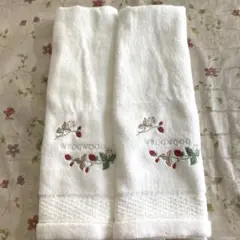 WEDGWOOD ワイルドストロベリー　フェイスタオル2枚