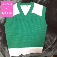 未使用　ユニクロ　マルニ　ポップコーンニット　Vネックベスト　Sサイズ　完売品