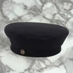 ブラック M目印 ベレー帽