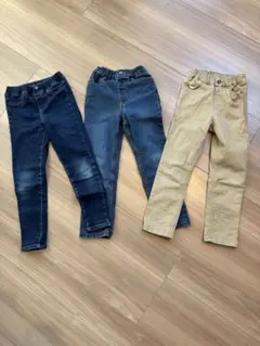 GU キッズ　子供　長ズボン　120 デニム