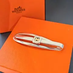 【希少】 HERMES コンビ Hロゴ マネークリップ 925 750 札バサミのサムネイル