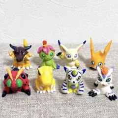 デジモンアドベンチャー 初代 指人形 ソフビ フィギュア 8体セット