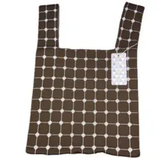 D.KELLYブラウン 幾何学模様 エコバッグ